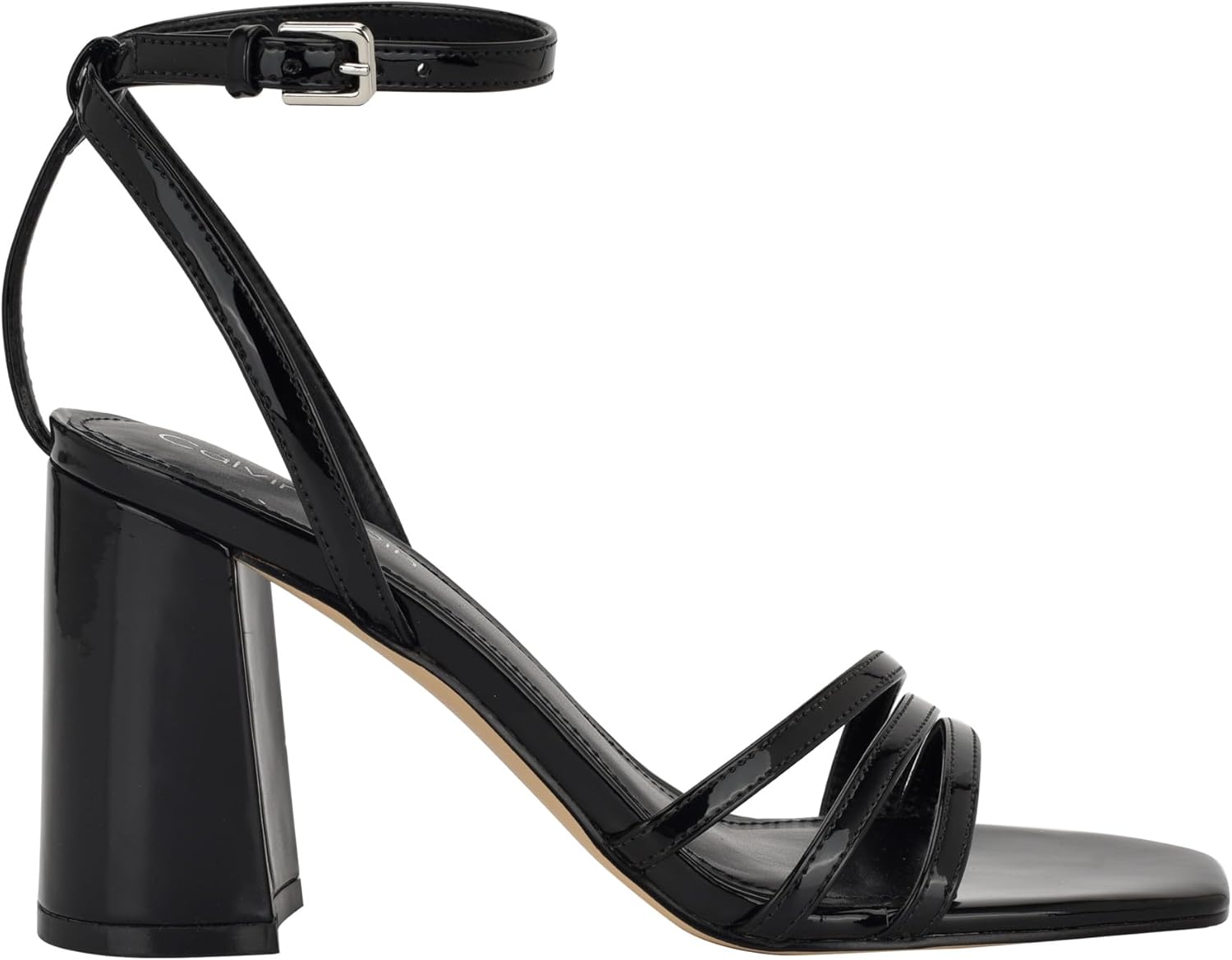 картинка Женские босоножки на каблуке Calvin Klein Quiva, Black Patent 001 от магазина Одежда+