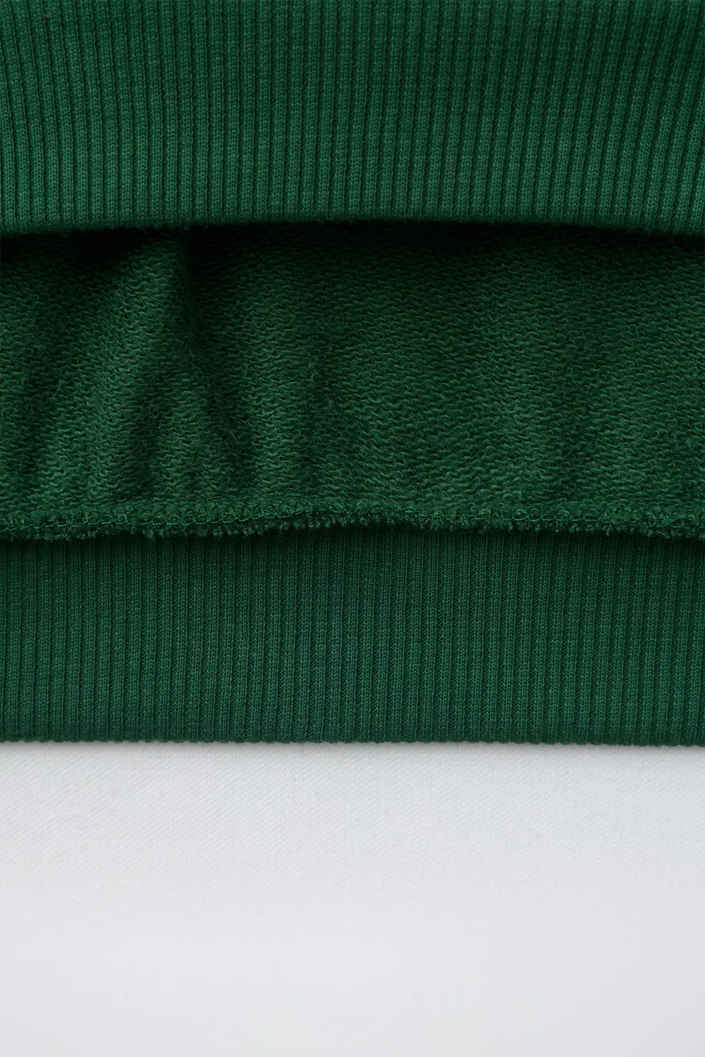 картинка Толстовка с принтом и нашивкой ZARA, GREEN от магазина Одежда+