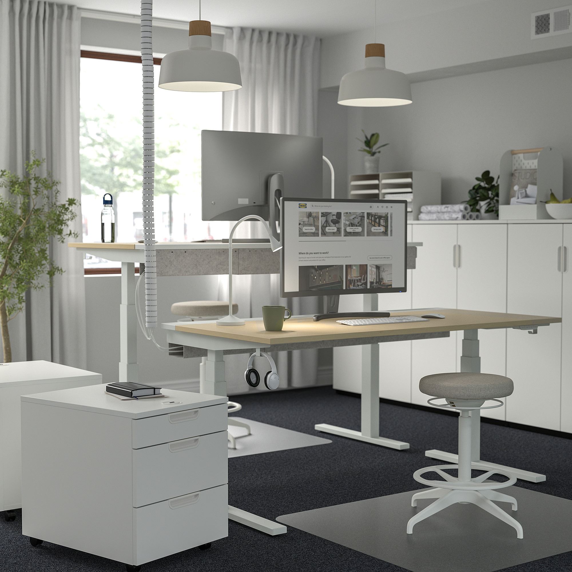 картинка Столешница IKEA MITTZON, 160x68x2 см, березовый шпон от магазина Одежда+