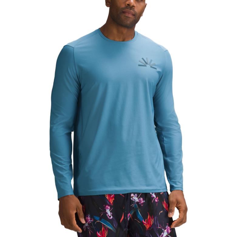 картинка Футболка SS23 Waterside Мужская Lululemon, Цвет хаки коричневый/ROVR от магазина Одежда+