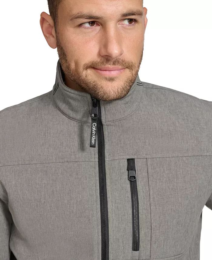 картинка Ветровка Calvin Klein Infinite Stretch Soft Shell, светло-серый от магазина Одежда+