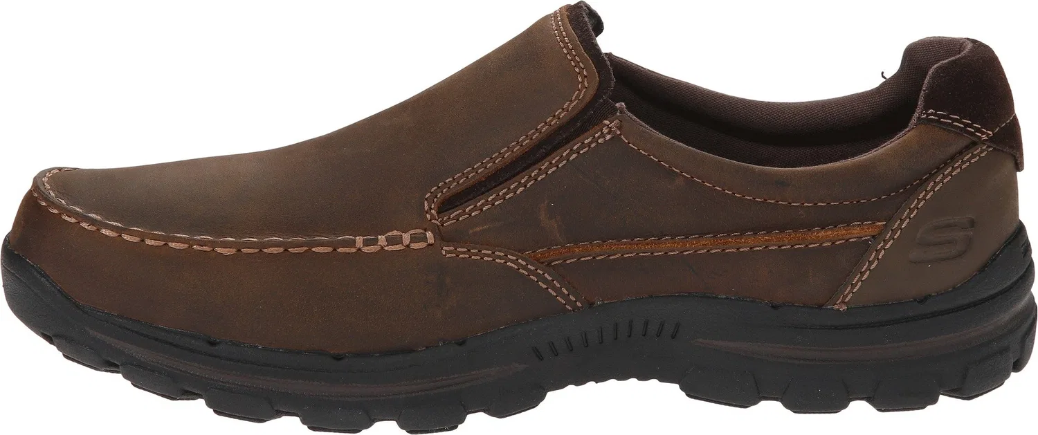 картинка Женские мокасины с мемори-пеной Skechers, Dark Brown от магазина Одежда+