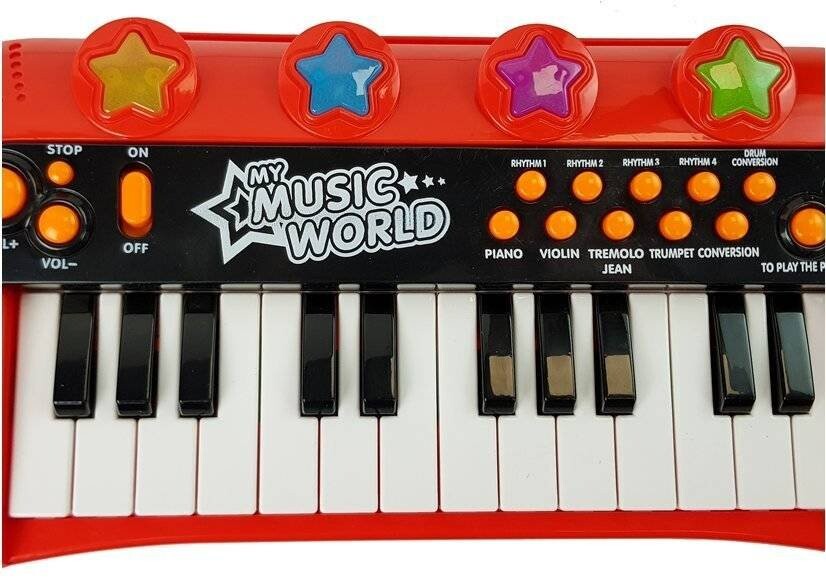 картинка Клавиатура детская, красная, Lean Toys от магазина Одежда+