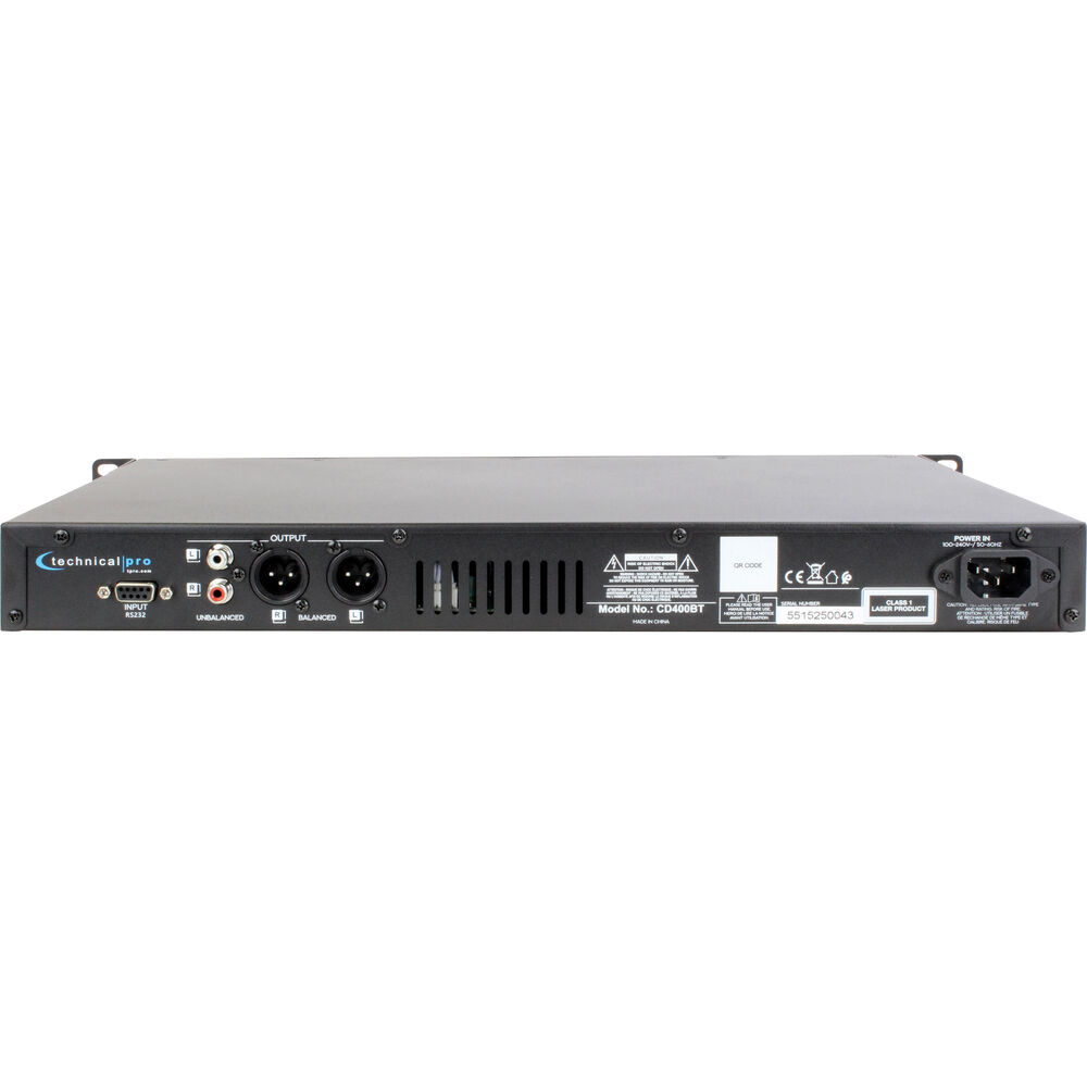 картинка Technical Pro CD400BT CD Player with Bluetooth and USB CD400BT от магазина Одежда+