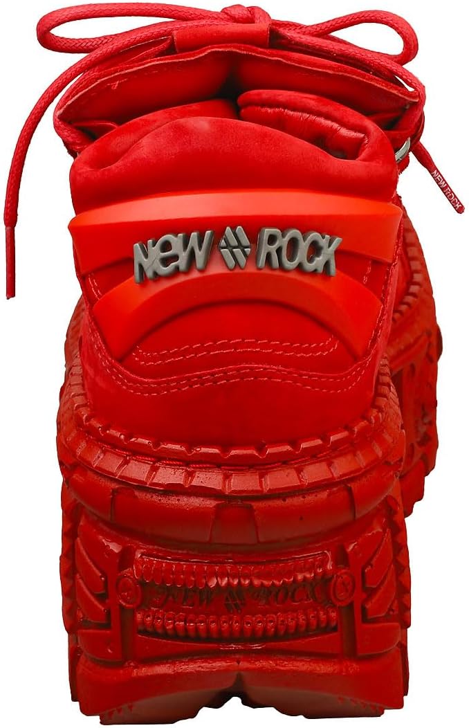 картинка Готические ботильоны New Rock M-106WALL-C13, металлик-красный от магазина Одежда+