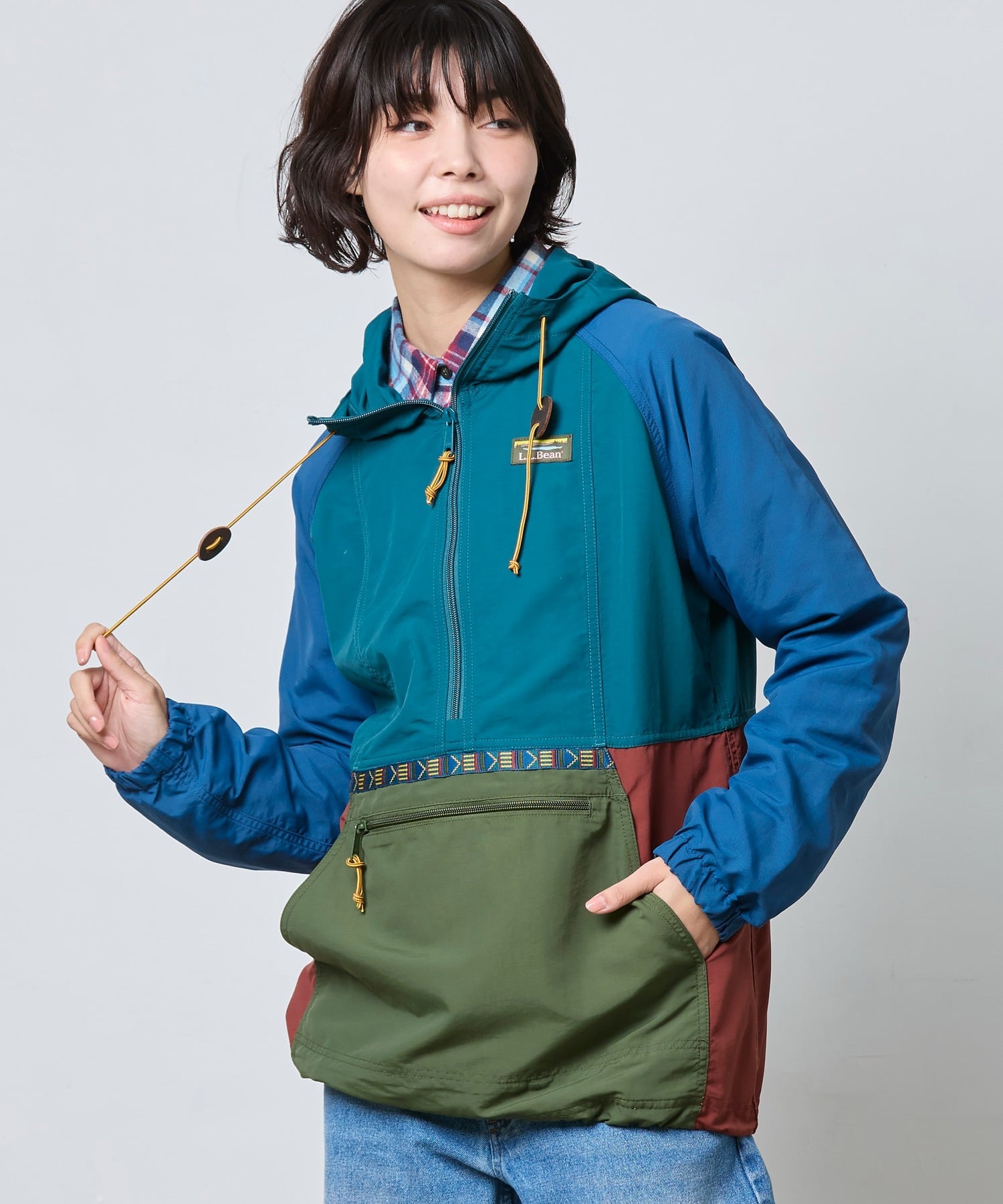 картинка Анорак Mountain Classic, разноцветный L.L.Bean, Sprc/TscnOlv от магазина Одежда+