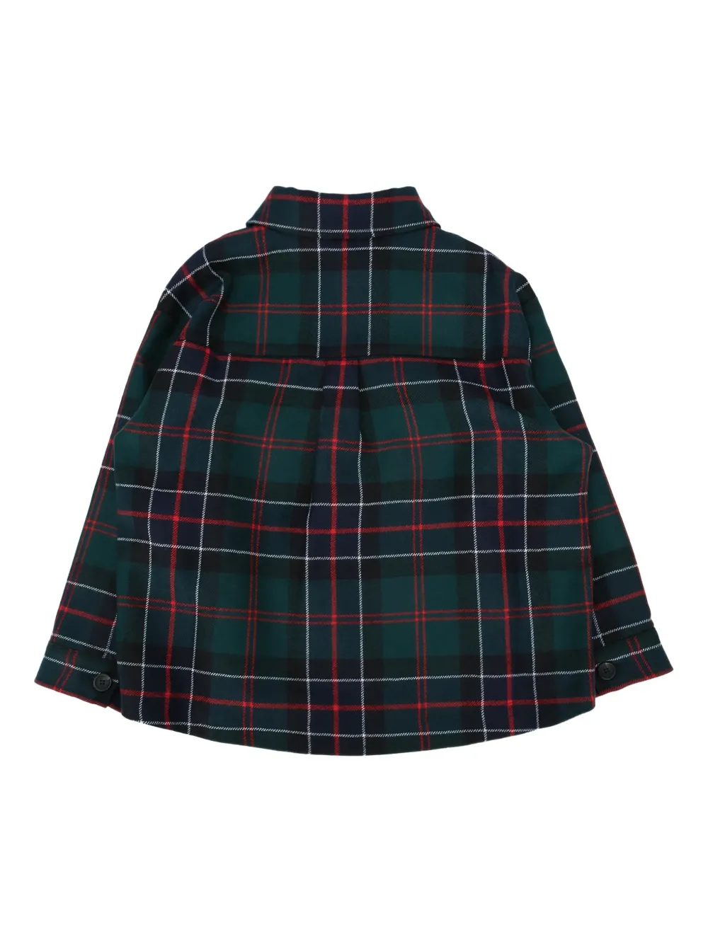 картинка Клетчатая рубашка Barracuta Fendi Kids, зеленый от магазина Одежда+