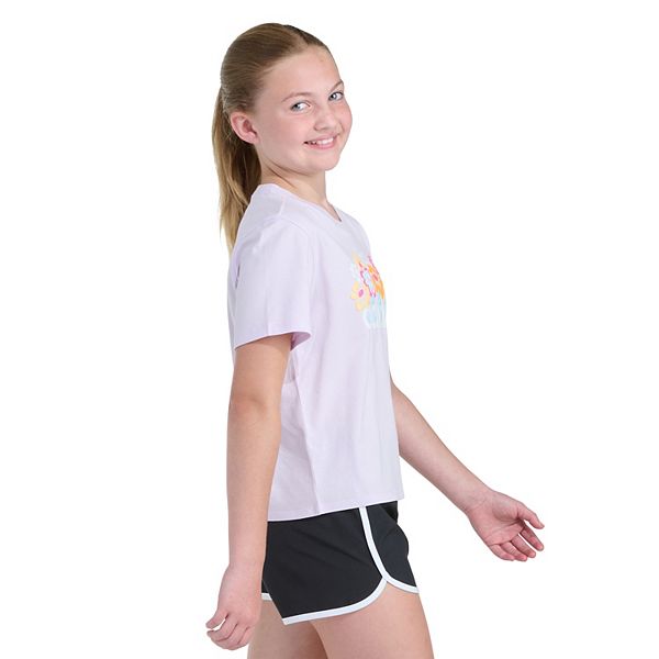 картинка Детская футболка с принтом Girls 7-16 Adidas, Light Purple от магазина Одежда+