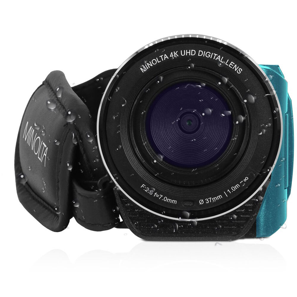 картинка Водонепроницаемая камера Minolta MN4K300WP UHD 4K (синяя) от магазина Одежда+