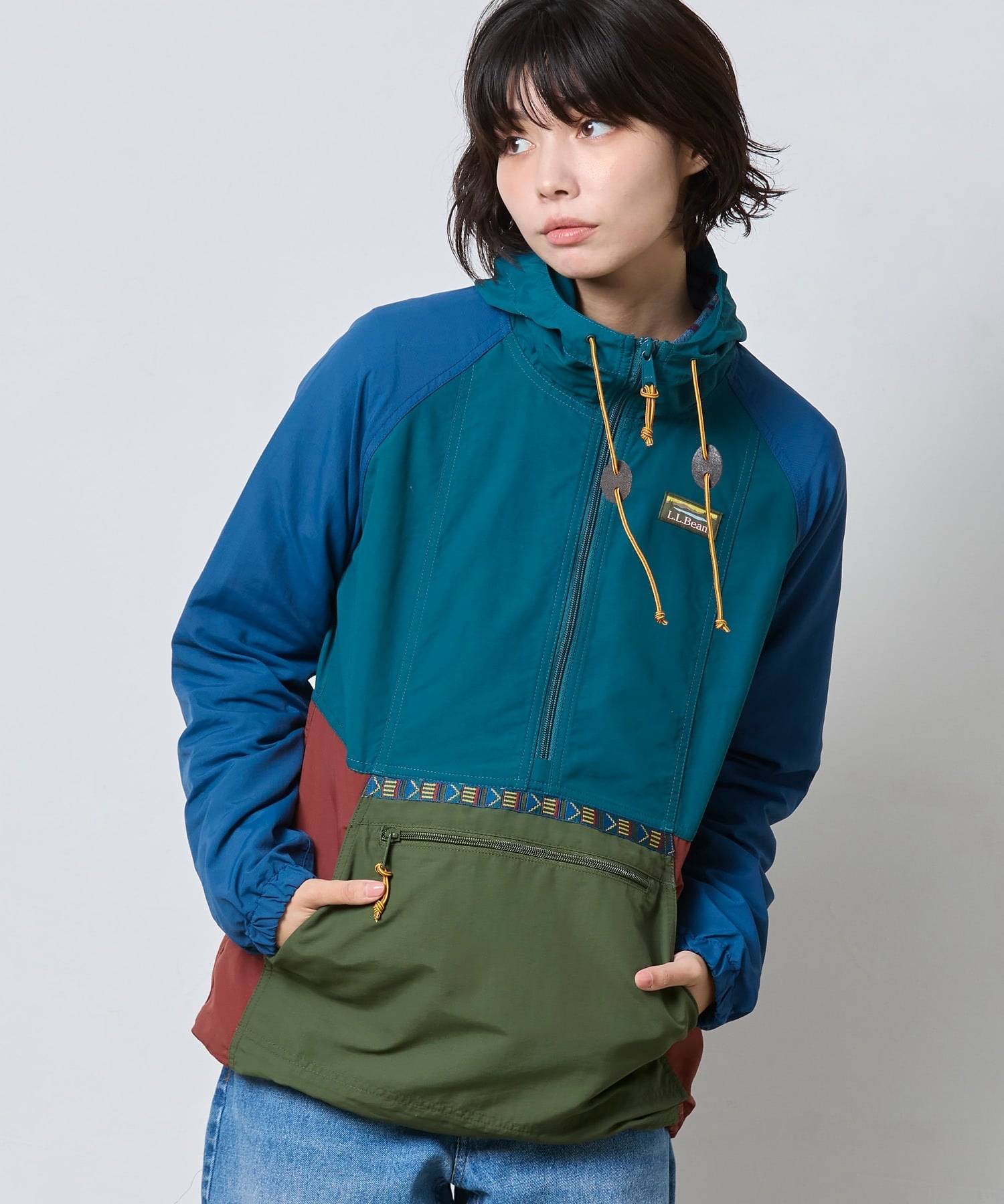 картинка Анорак Mountain Classic, разноцветный L.L.Bean, Sprc/TscnOlv от магазина Одежда+