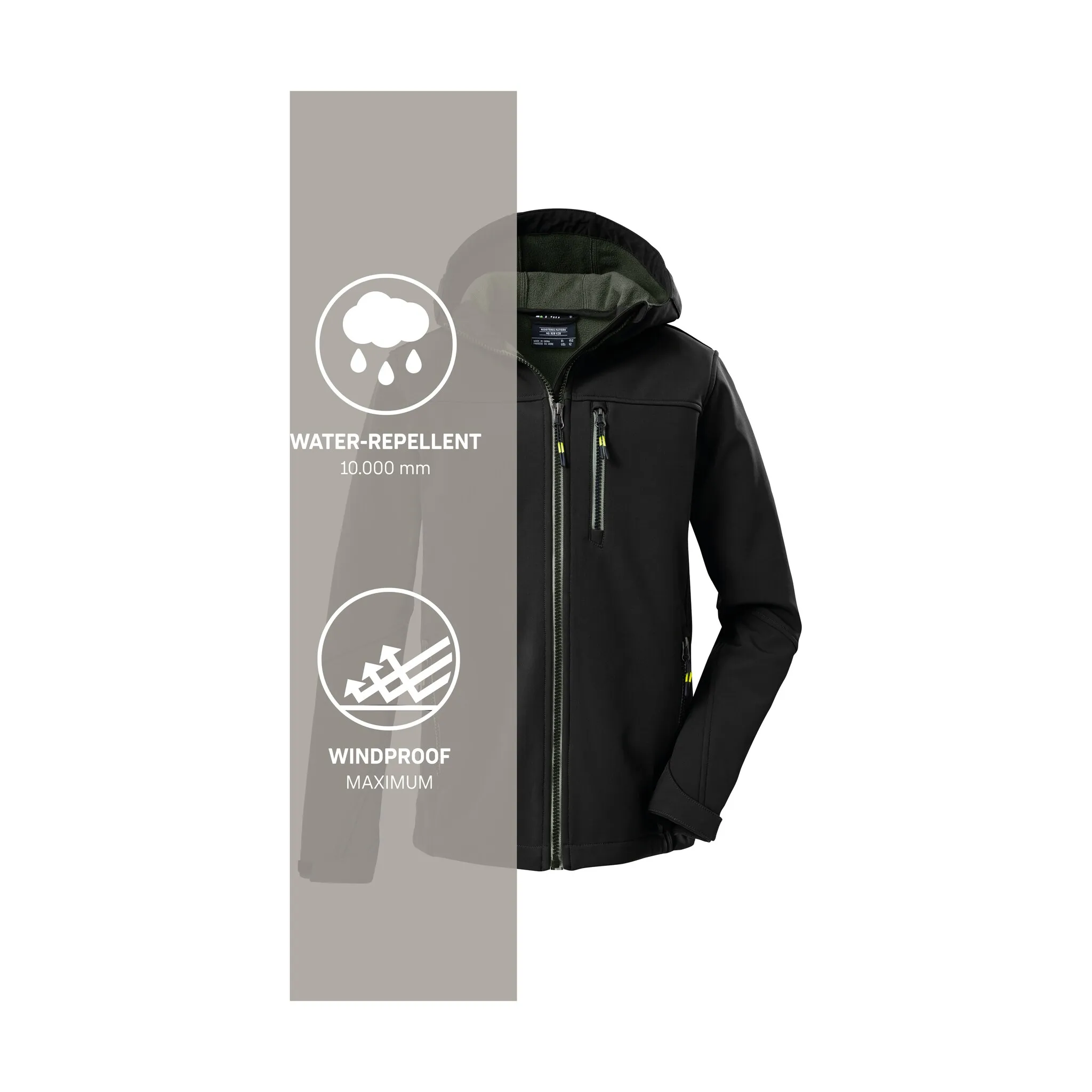 картинка Куртка Killtec Softshell «Куртка Softshell для мальчиков», черный от магазина Одежда+