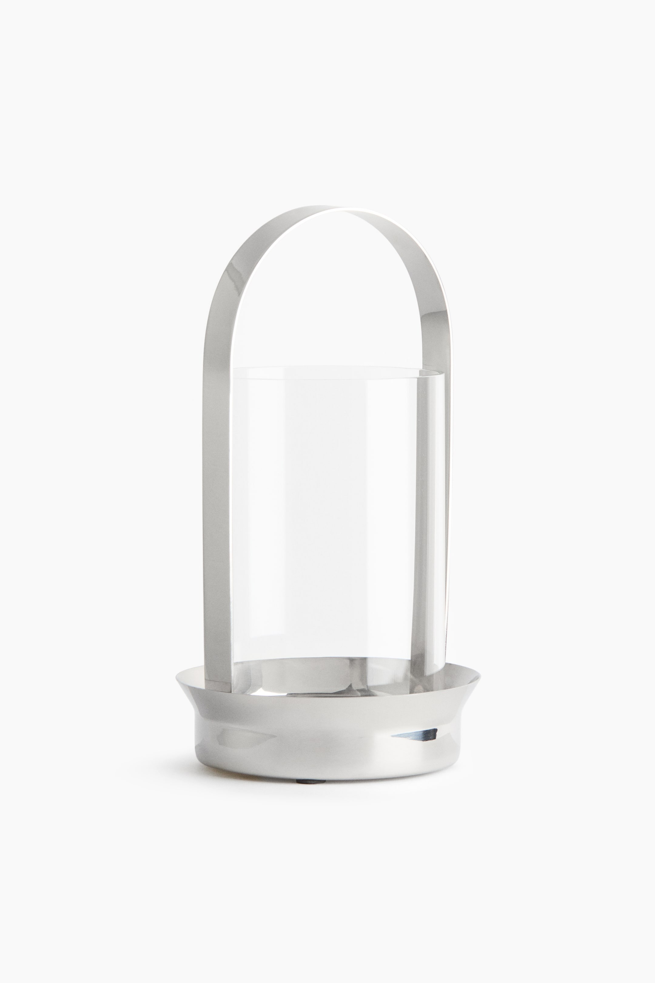 картинка Подсвечник H&M Small Glass Lantern, серебристый от магазина Одежда+