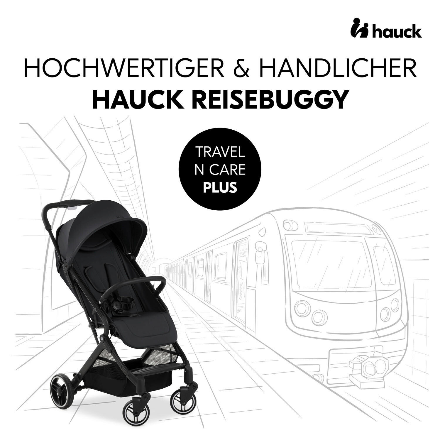 картинка Buggy travel n care plus Hauck, черный от магазина Одежда+