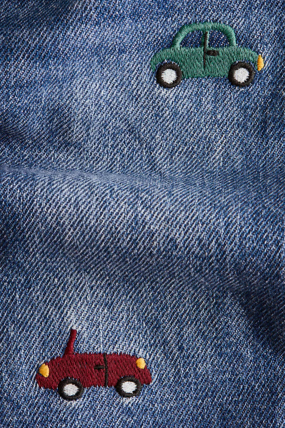 картинка Джинсы с вышивкой в виде мотивов H&M, Denimblau/Autos от магазина Одежда+