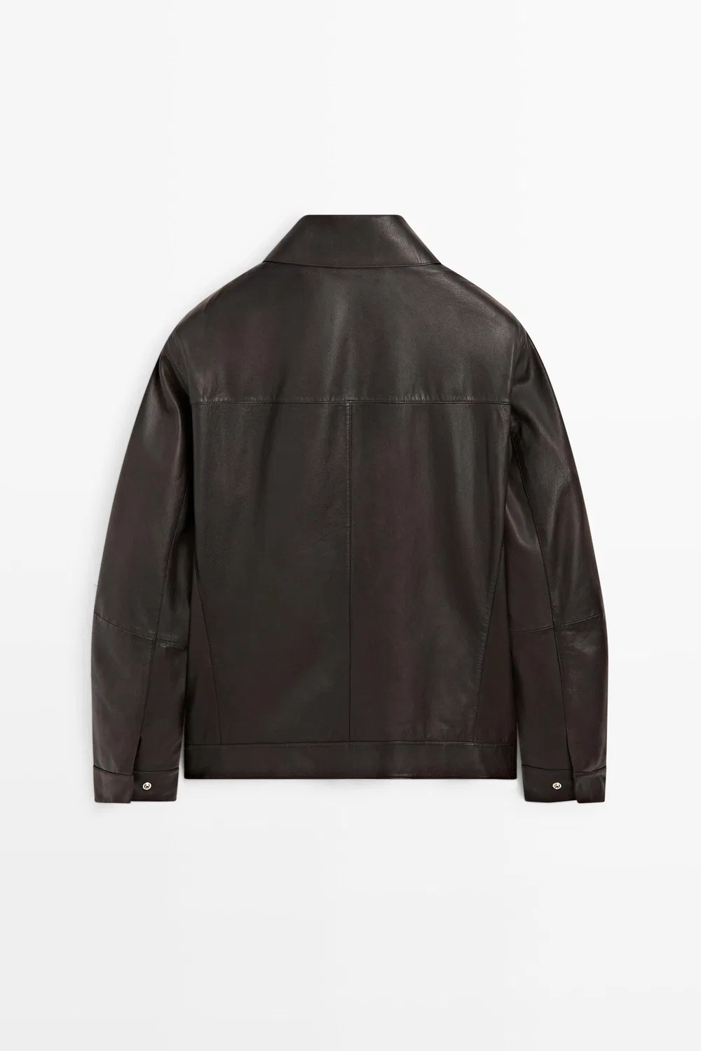 картинка Куртка Massimo Dutti Nappa Leather With Pocket, коричневый от магазина Одежда+