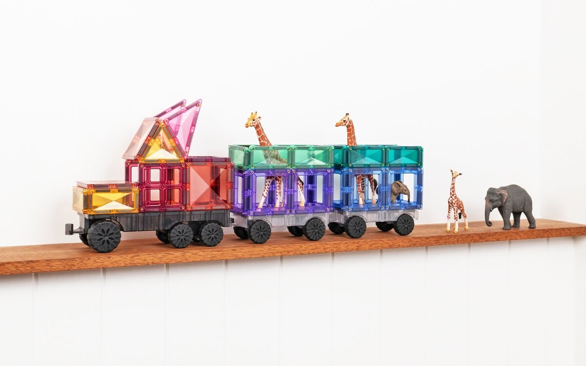 картинка Магнитные блоки Pastel Transport Pack 50 элементов Connetix от магазина Одежда+