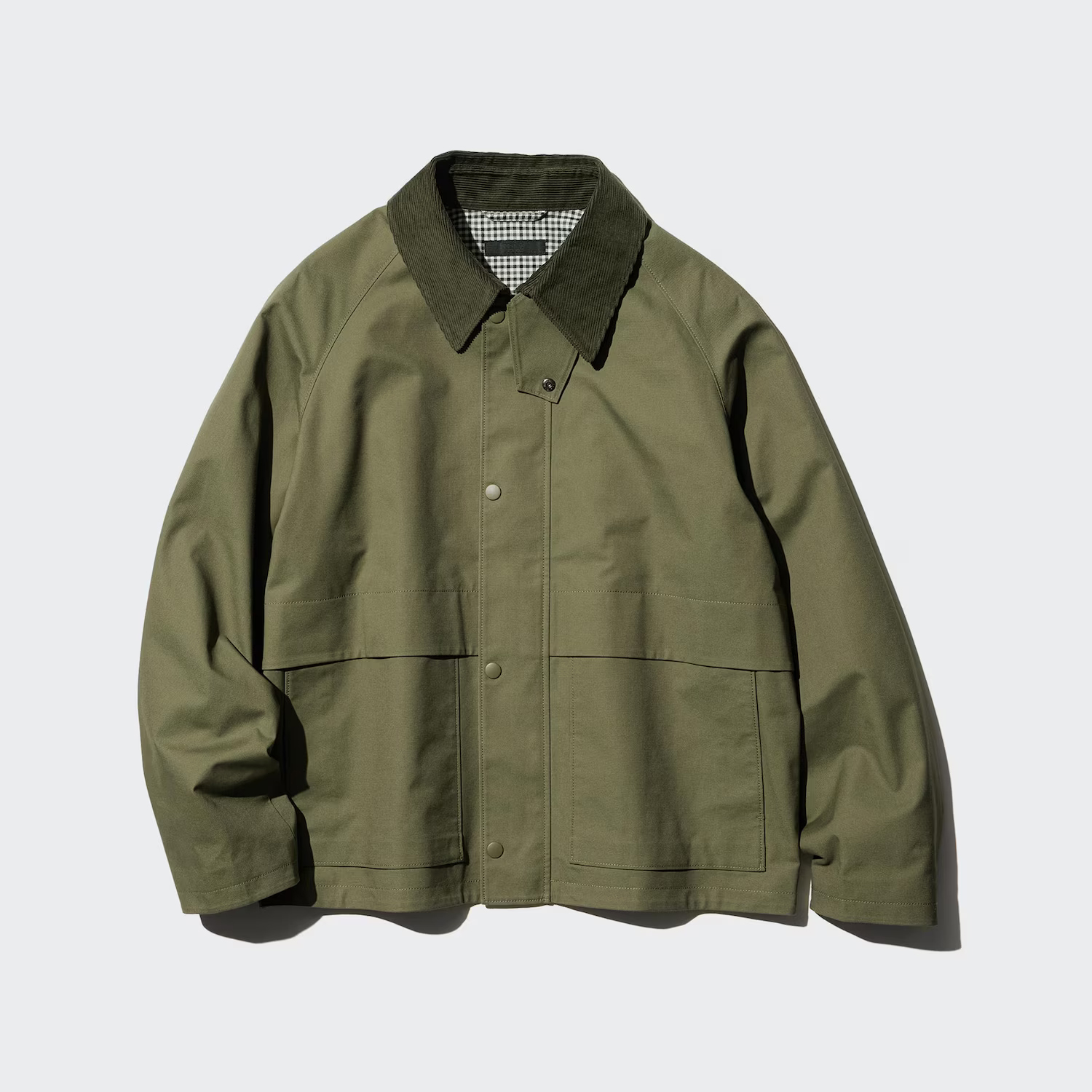 картинка Куртка-ветровка Uniqlo Utility Short Blouson, 56 оливковый от магазина Одежда+