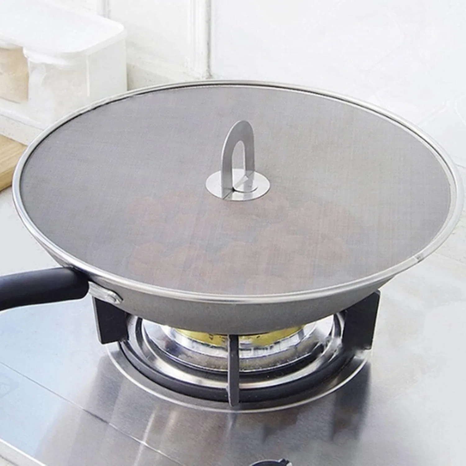 картинка Сетка от брызг для сковороды Yokawe, Silver от магазина Одежда+