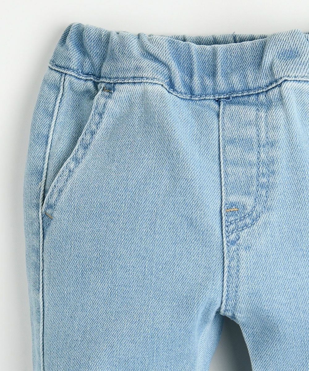 картинка Плотные джинсы-клеш Moimoln, Light blue от магазина Одежда+