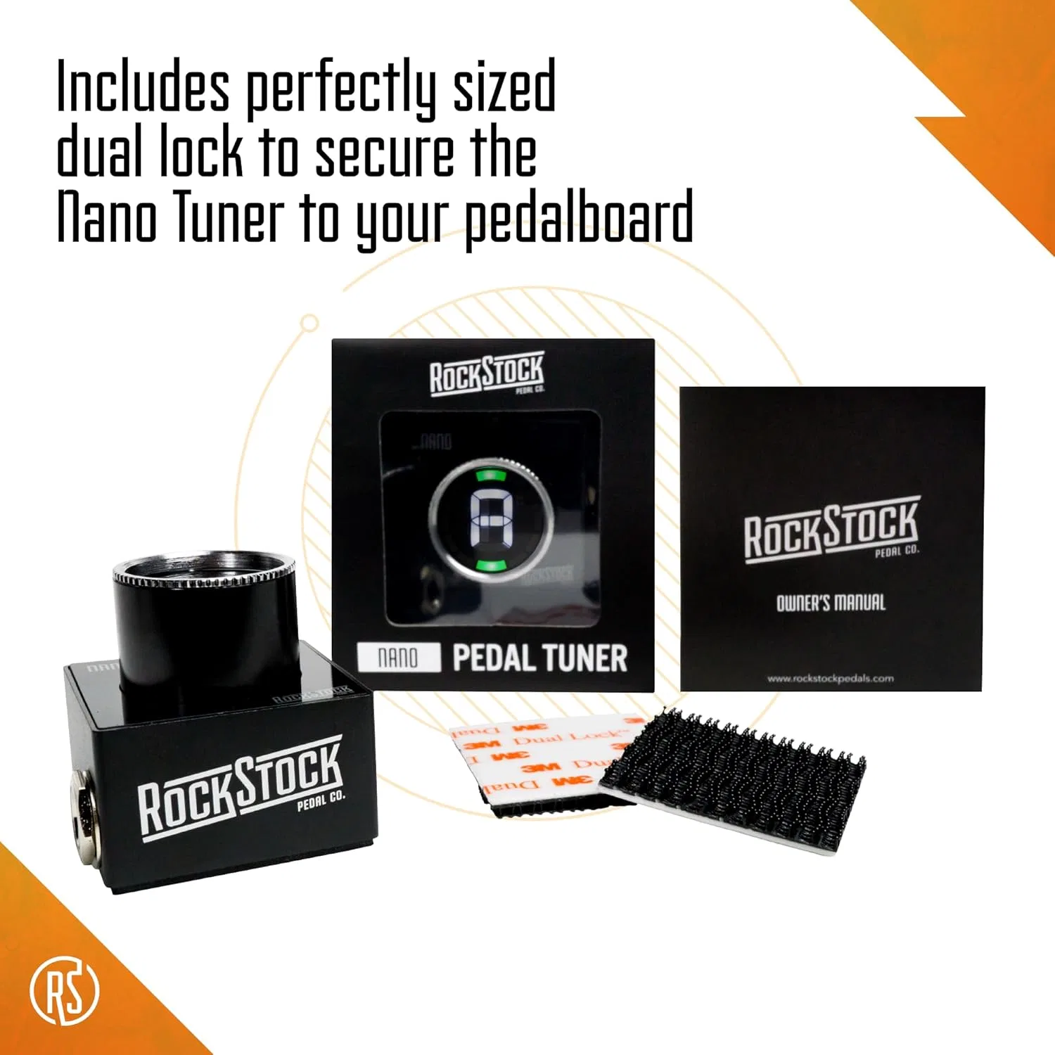 картинка Тюнер педальный Nano Tuner Rock Stock, Dark Black от магазина Одежда+