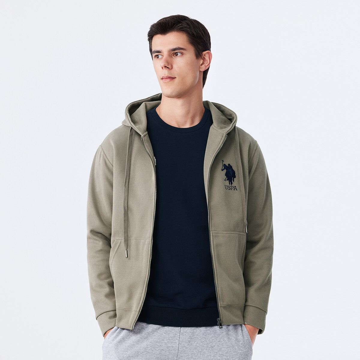 картинка Толстовка мужская U.S. Polo Assn., серый от магазина Одежда+