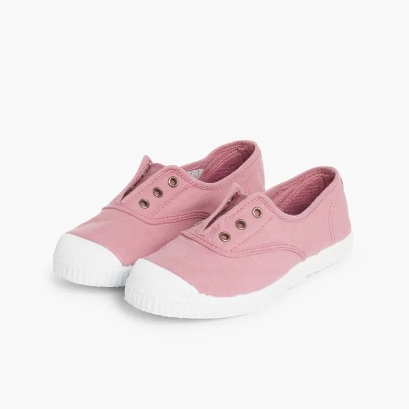 картинка Детские кеды без шнуровки Pisamonas, Pink от магазина Одежда+