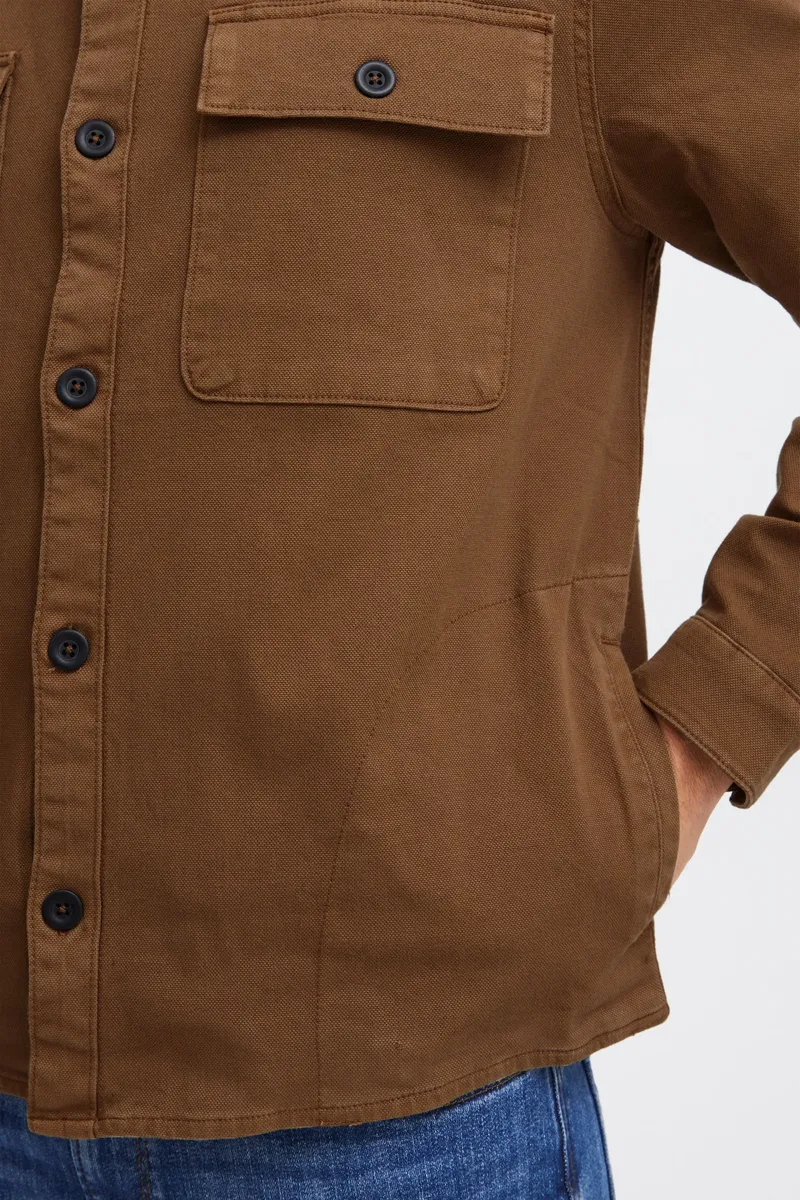 картинка Куртка-рубашка из смесового материала "BLEND BHJacket", цвет Toffee от магазина Одежда+