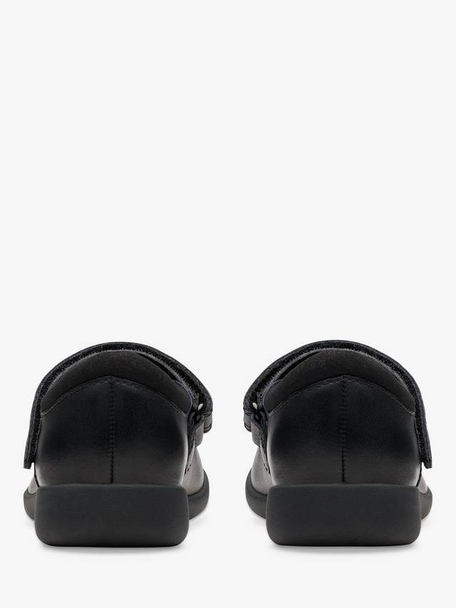 картинка Школьные ботинки Clarks Etch Gem Leather, кожаные, черные от магазина Одежда+