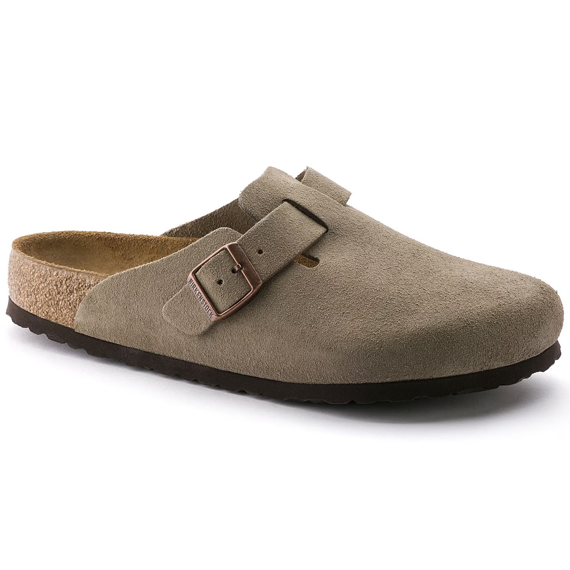 картинка Клоги Birkenstock Boston Soft Footbed из замши от магазина Одежда+