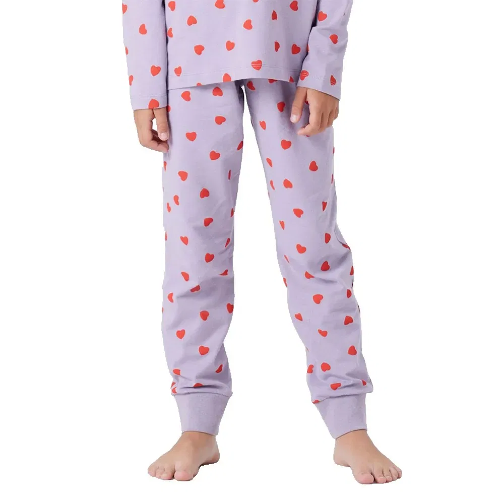 картинка Пижама длинным рукавом Lavender Hearts Name It, фиолетовый от магазина Одежда+