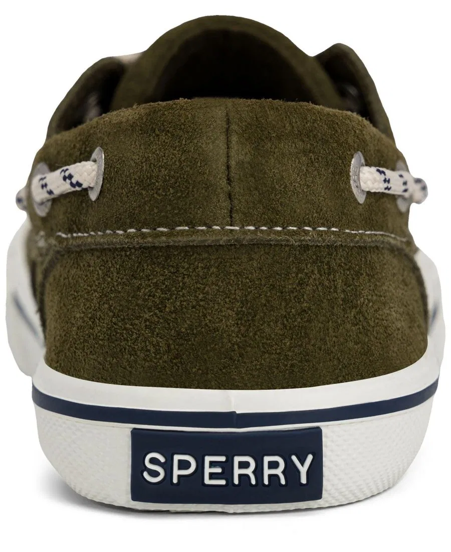 картинка Мокасины-лодочки из замши Bahama Suede Boat Shoe Sperry, Olive от магазина Одежда+