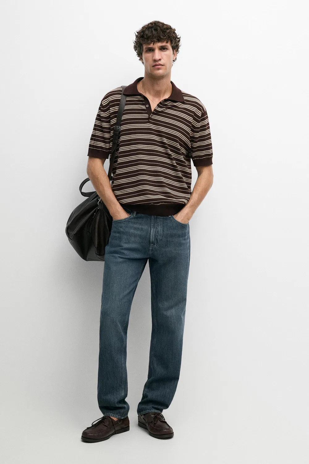 картинка Джинсы Massimo Dutti Tapered Fit, синий от магазина Одежда+