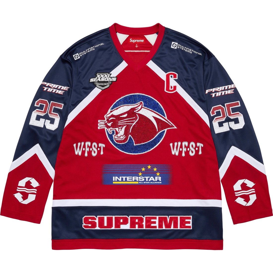 картинка Риностон хоккейная джерси Supreme, черный от магазина Одежда+