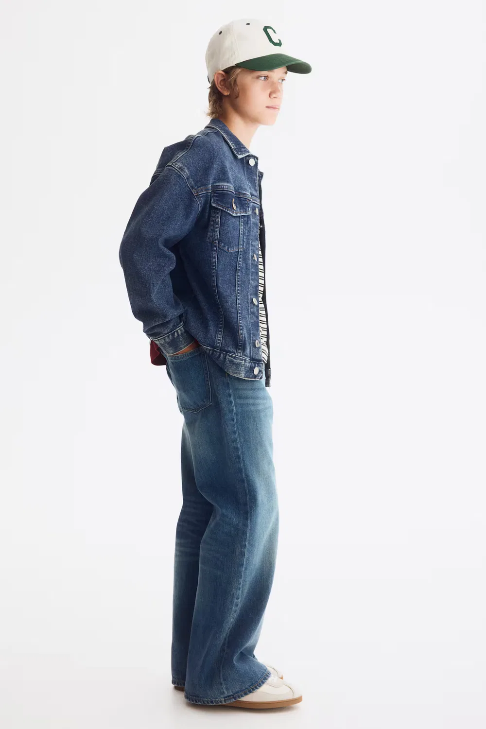 картинка Свободные джинсы-клеш H&M, Dunkles Denimblau от магазина Одежда+