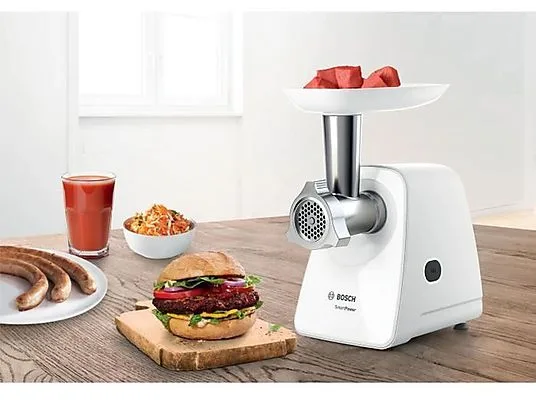 картинка Мясорубка Bosch MFW2500W, белый от магазина Одежда+