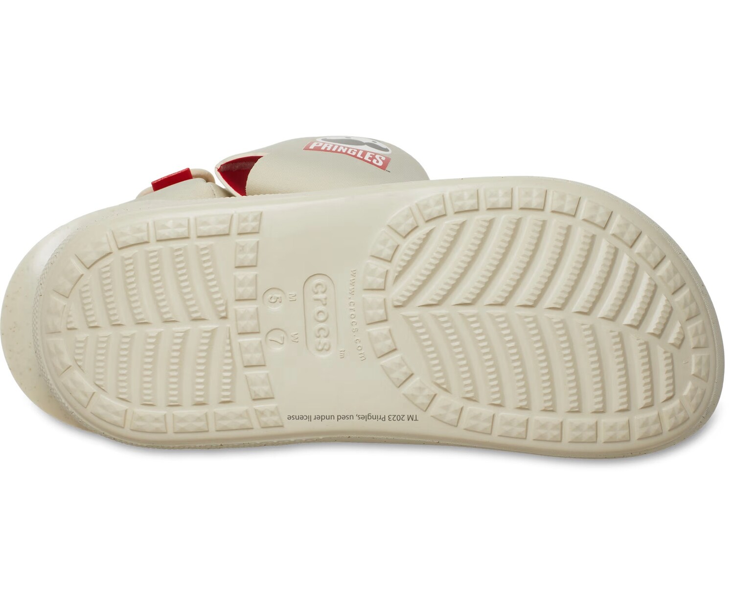 картинка Сапоги женские Crocs Classic x Pringles водонепроницаемые, кремовый от магазина Одежда+