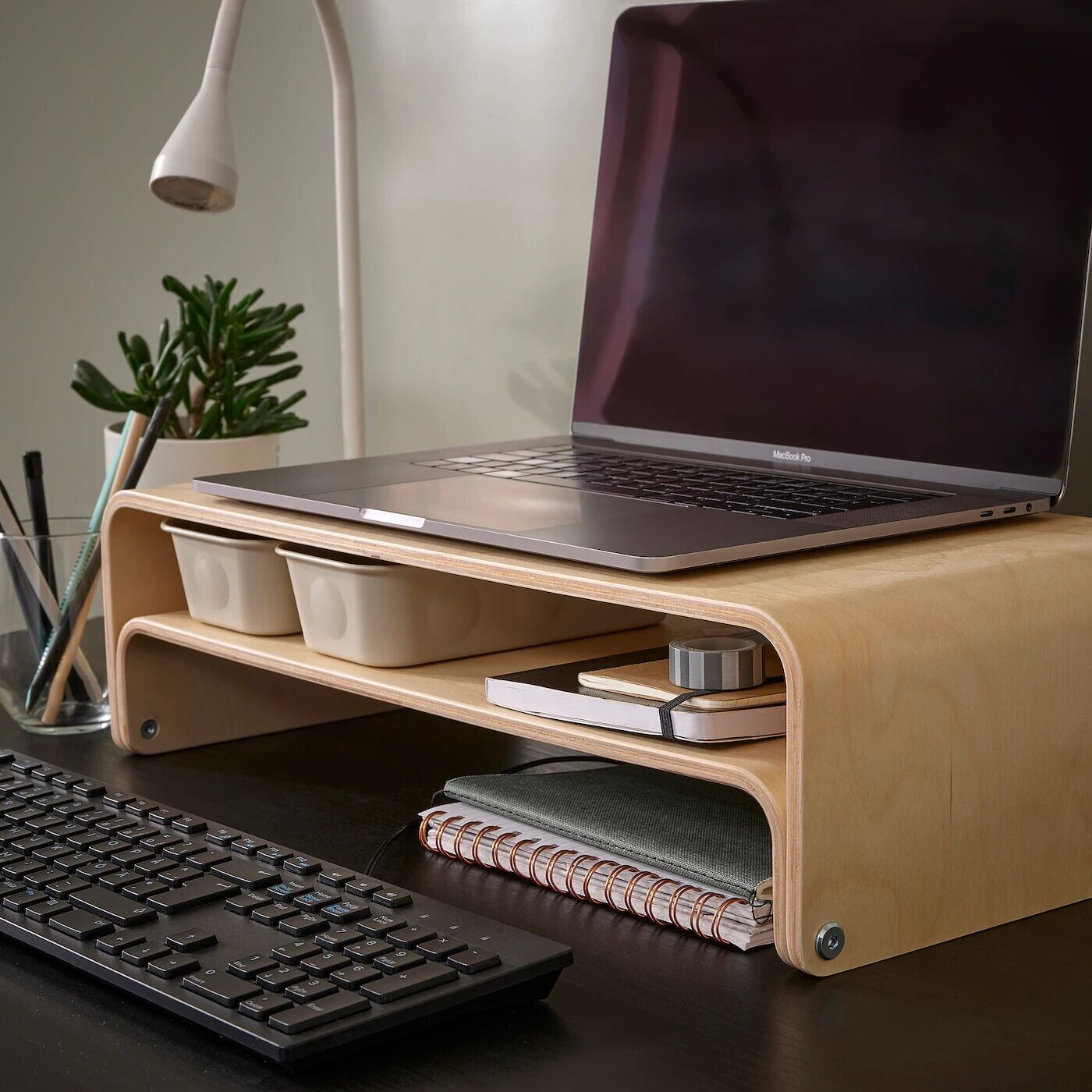 картинка Подставка для ноутбука/монитора, берёза, 52x26 см, VATTENKAR IKEA от магазина Одежда+