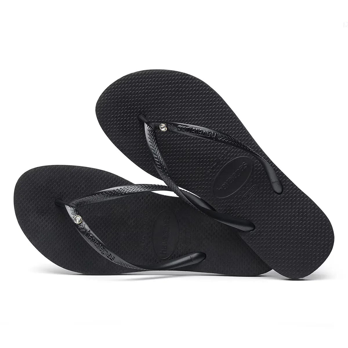 картинка Женские шлепанцы Havaianas Slim Crystal SW II, чёрный от магазина Одежда+