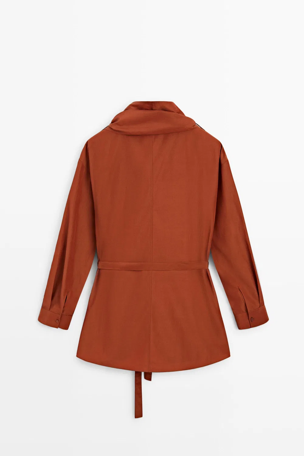 картинка Блузка Massimo Dutti, с завязками, copper от магазина Одежда+