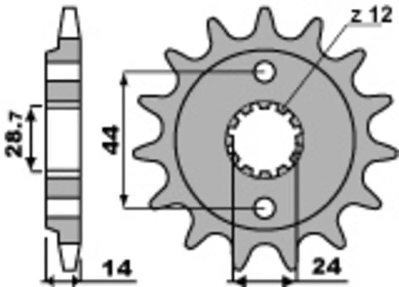 картинка Передняя звезда PBR Standard 525 15 зубьев от магазина Одежда+