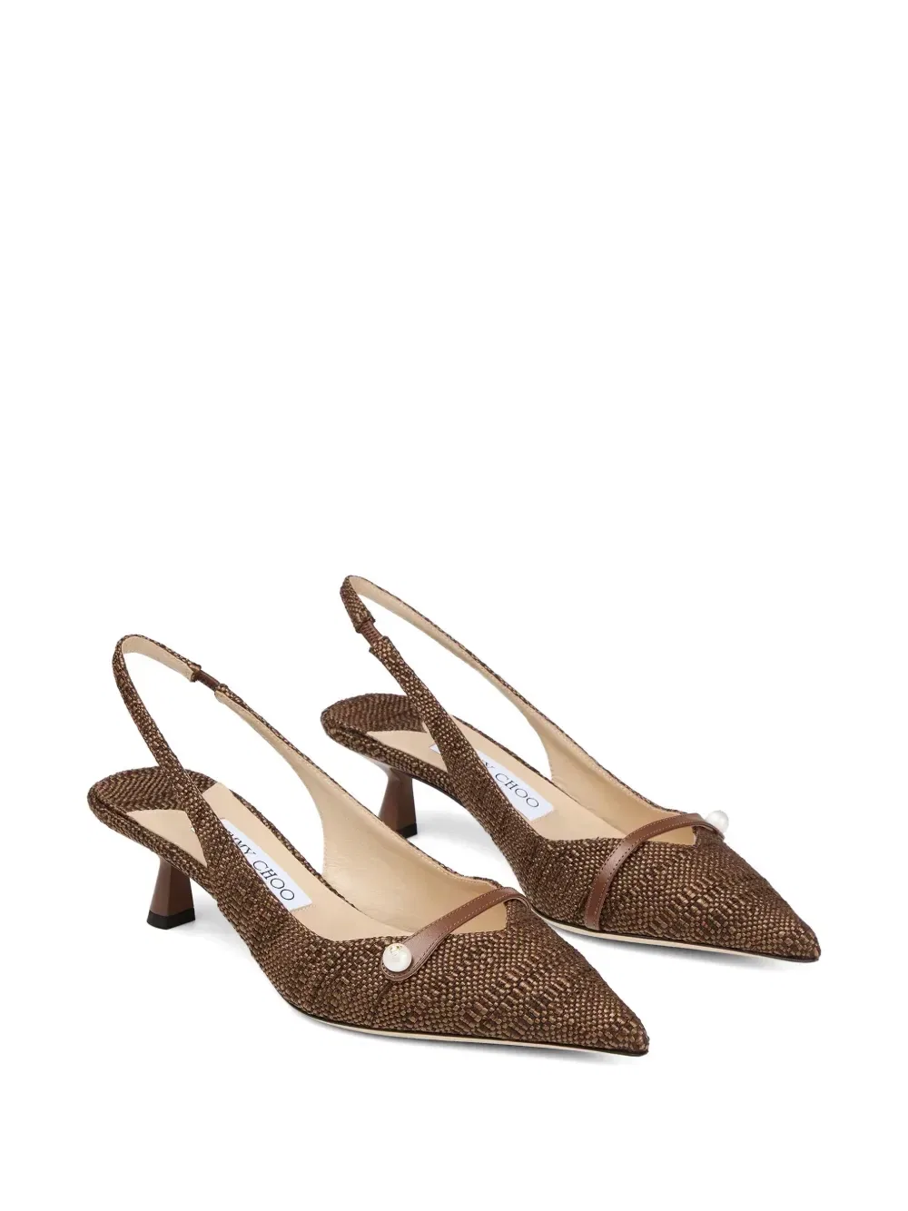 картинка Туфли Amita 45 с ремешками Jimmy Choo, коричневый от магазина Одежда+