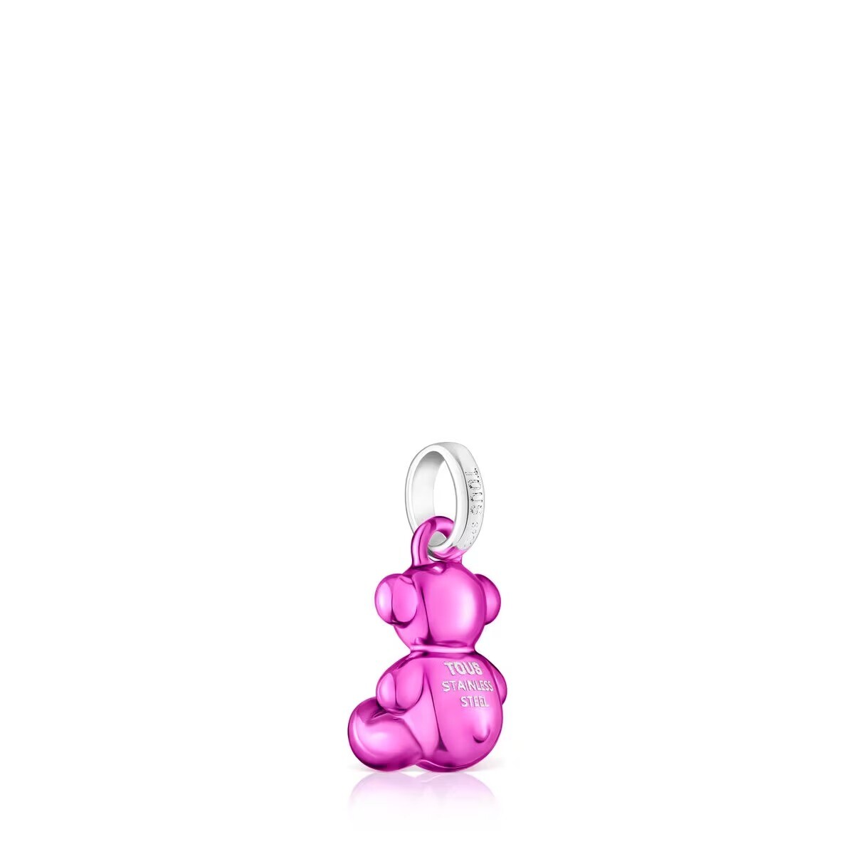 картинка Подвеска Tous Small Two-tone Bold Bear, серебро/сталь/розовый от магазина Одежда+