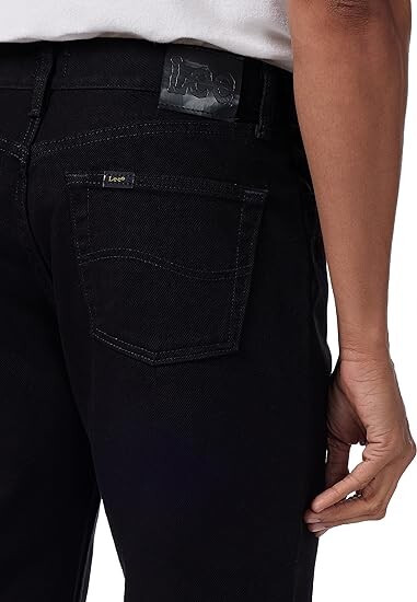 картинка Джинсы Lee Regular Fit Straight Leg, черные от магазина Одежда+