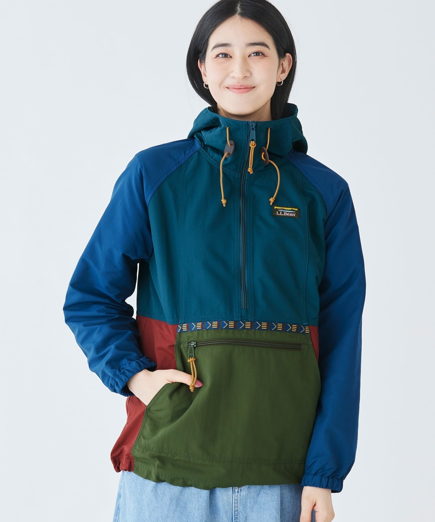 картинка Анорак Mountain Classic, разноцветный L.L.Bean, Sprc/TscnOlv от магазина Одежда+