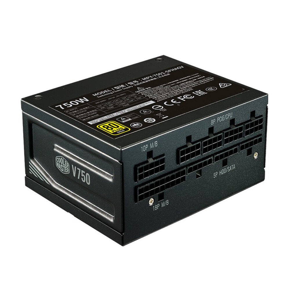 картинка Блок питания Cooler Master V750 SFX GOLD, 750 Вт, черный от магазина Одежда+