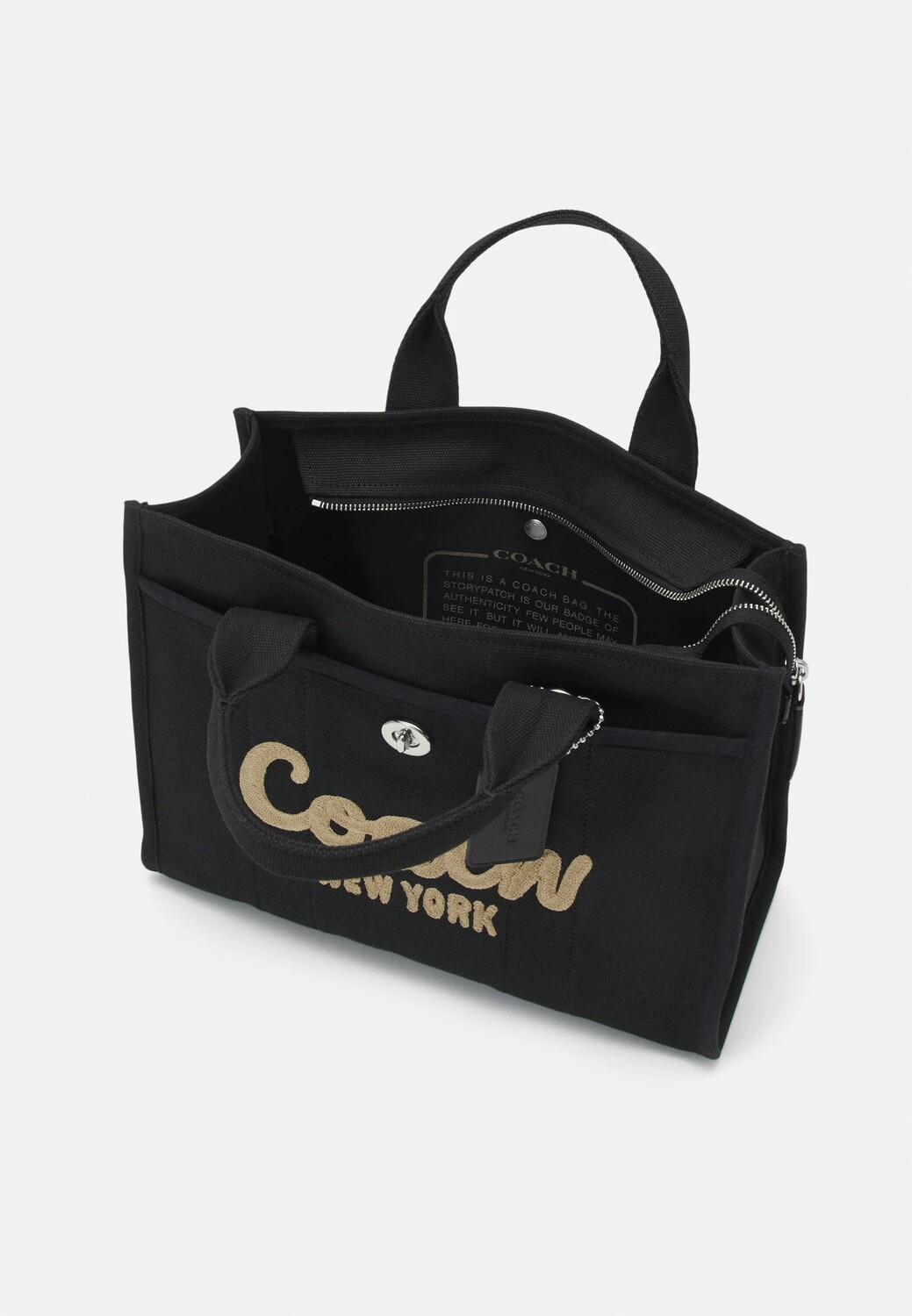 картинка Женская сумка-тоут Coach Cargo, черная от магазина Одежда+