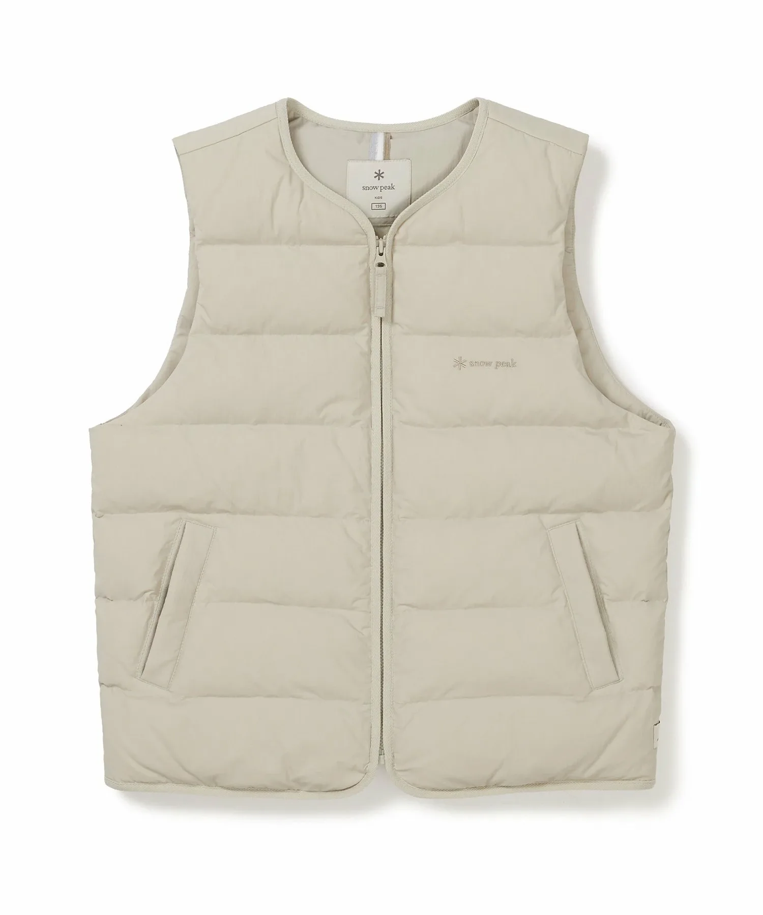картинка Легкий пуховый жилет Land Kids Snow Peak, low beige от магазина Одежда+