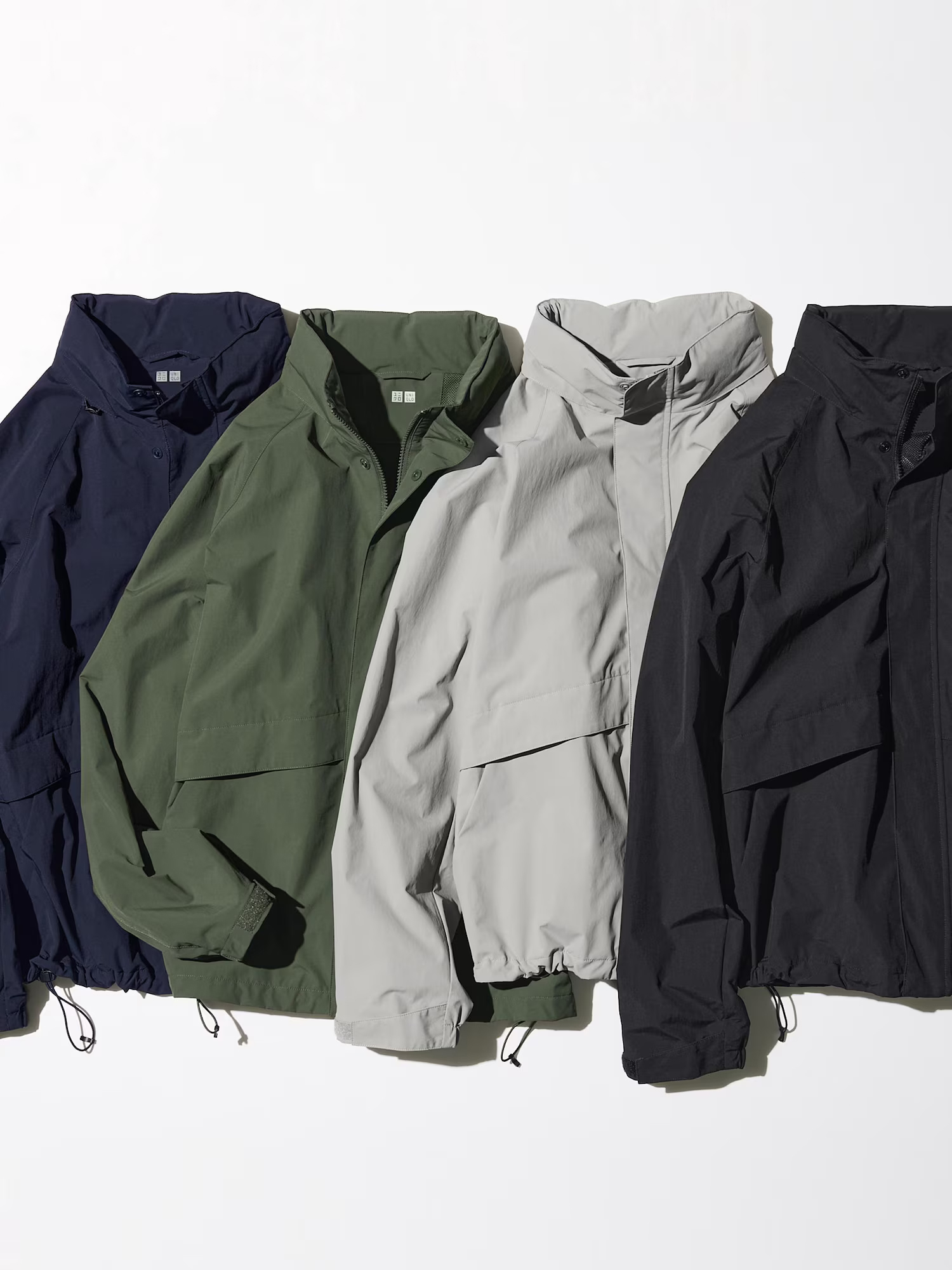картинка Ветровка UNIQLO с воротником-стойкой Unisex, 09 черный от магазина Одежда+
