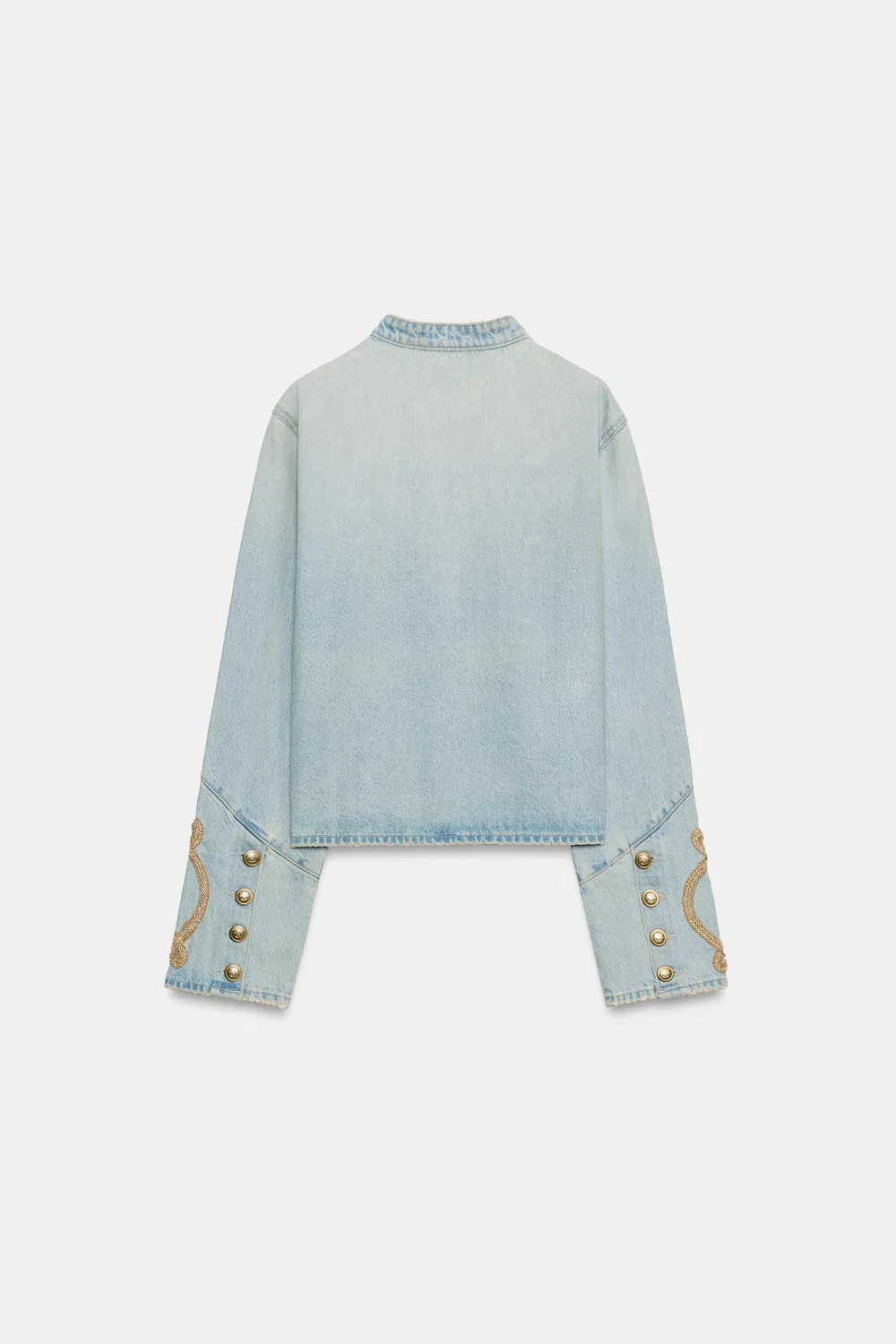 картинка Джинсовая куртка TRF на пуговицах ZARA, Light blue от магазина Одежда+
