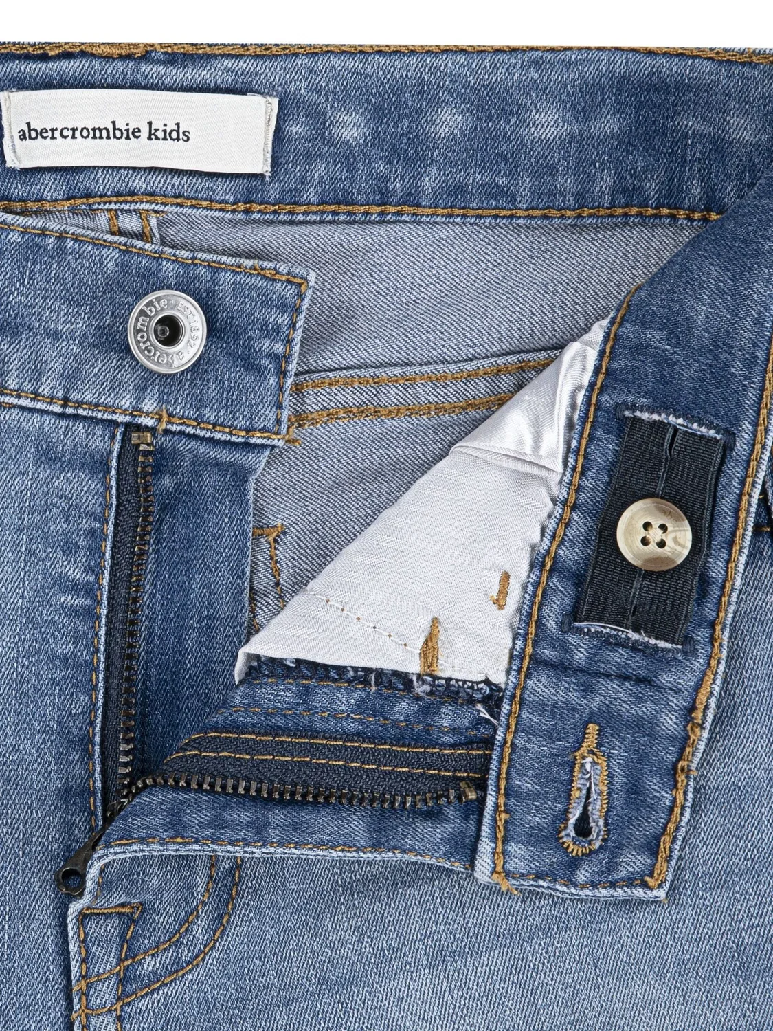 картинка Джинсы клеш, высокая посадка Abercrombie & Fitch, синие от магазина Одежда+